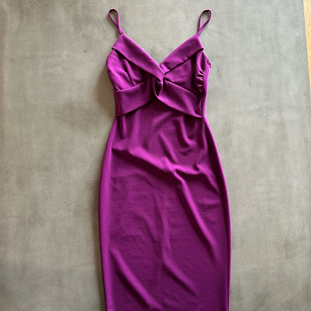 Purple midi party dress size small